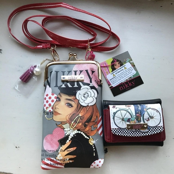 Handbags - Chic Crossbody and Wallet Set